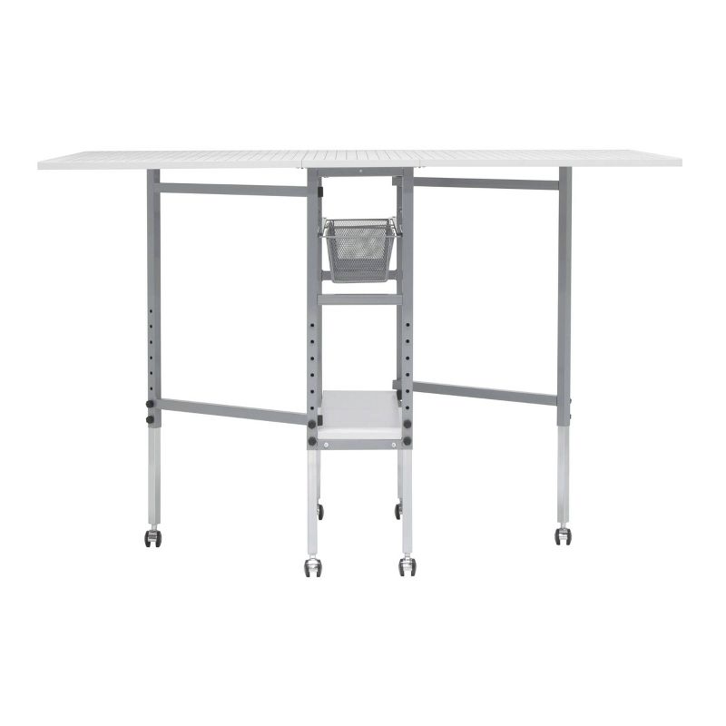 Cutting Table with Grid Silver/White - Sew Ready