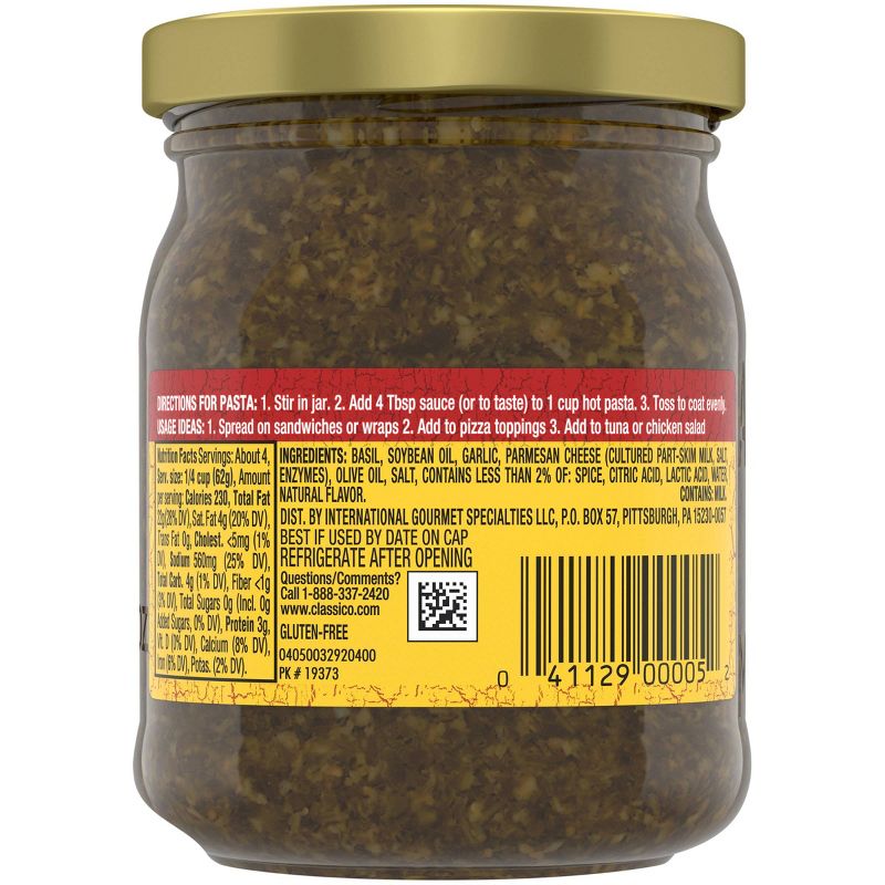 Classico Signature Recipes Traditional Basil Pesto - 8.1oz