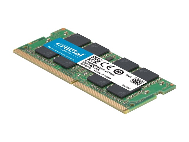 Crucial 32GB (2 x 16GB) DDR4 2666MHz DRAM (Notebook Memory) CL19 1.2V DR SODIMM (260-pin) CT2K16G4SFD8266
