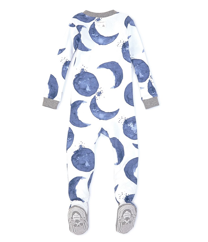 Burt's Bees Baby Boys 12-24 Months Long-Sleeve Hello Moon Footed Coverall