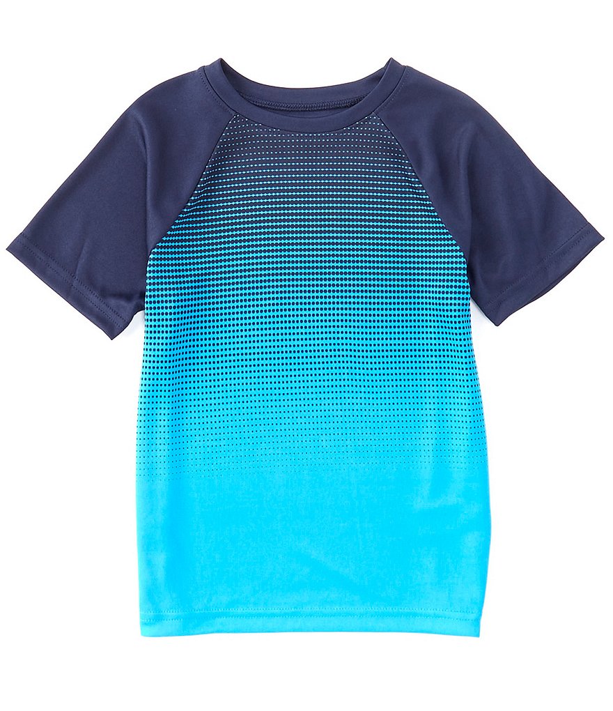 Nike Little Boys 2T-7 Short-Sleeve Swoosh AOP Block Logo Tee