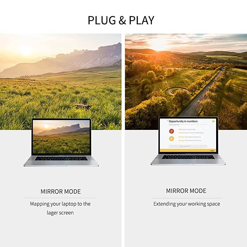 Mini DisplayPort to DisplayPort  6Ft Thunderbolt to Displayport 4K60Hz Bidirectional Displayport to Mini displayport Cable for MacBook AirPro Surface Pro and Other Brand