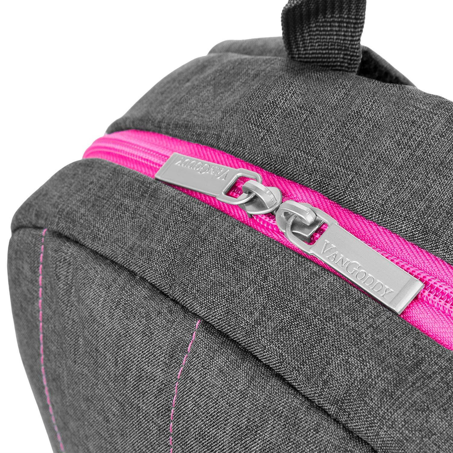 Vangoddy Grove Rugged Lightweight Backpack (Magenta) for Lenovo Y40 / Y50 / Yoga Series 13.3" to 15.6" Laptop + Stereo Earphone with Mic