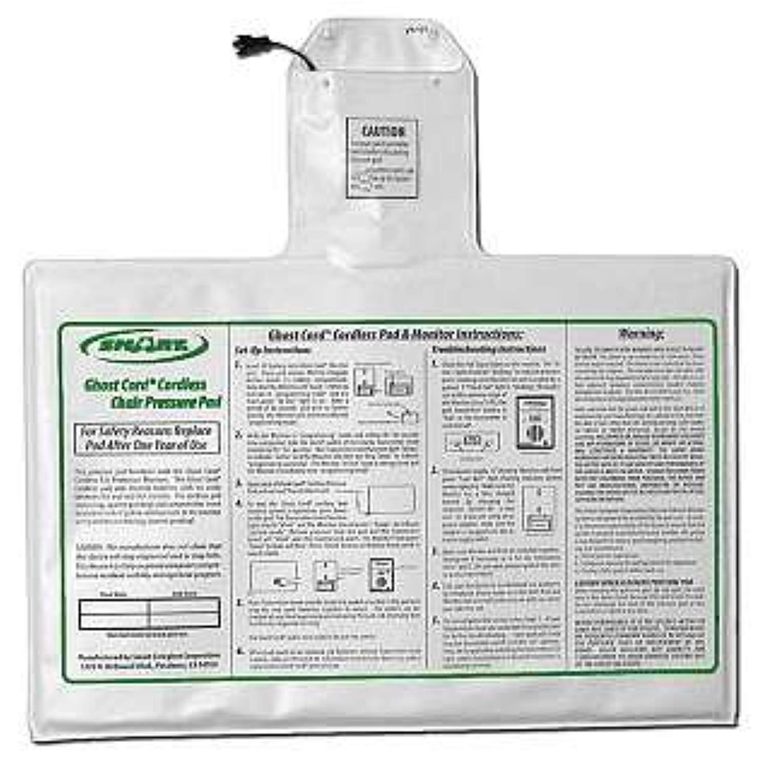 fall prevention monitoring - bed alarm with bed sensor pad, chair sensor pad and ac adapter - wireless & cordless makes this sy