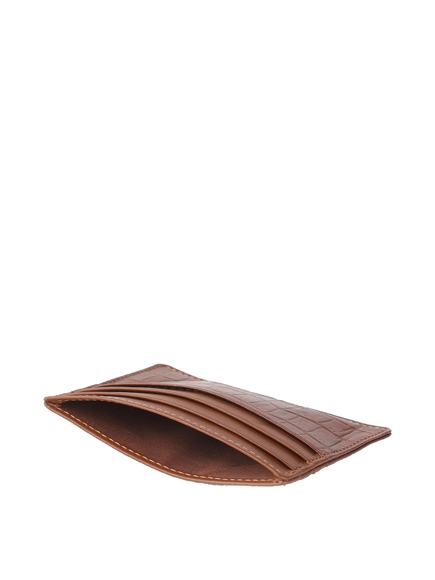 Brown Bear Brown Casual Leather Rfid Card Holder for Men