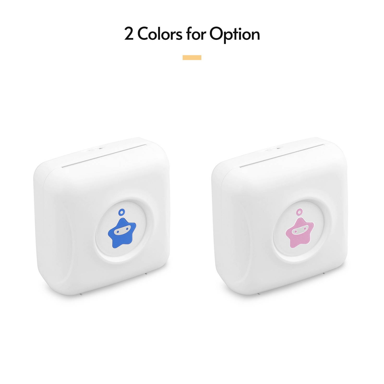 KKmoon Mini Portable Thermal Printer 300 DPI Desktop Label Printer USB Rechargeable Receipt Printer for Shipping Labels Sticker Phone