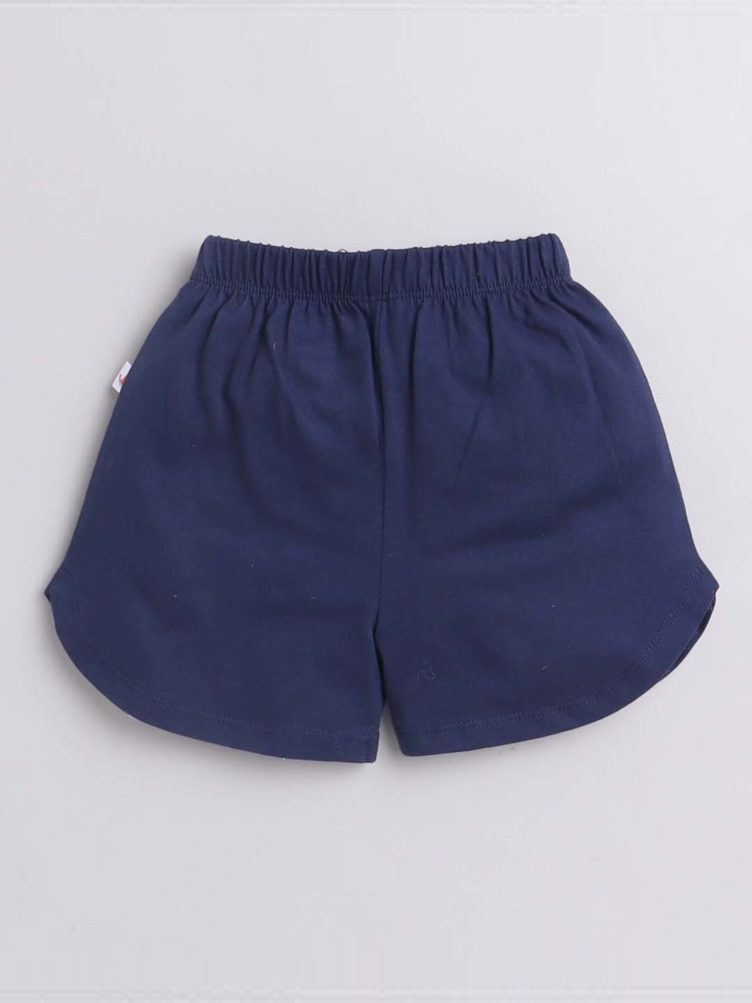 Bumzee Kids Pink & Navy Cotton Floral Print T-Shirt Set