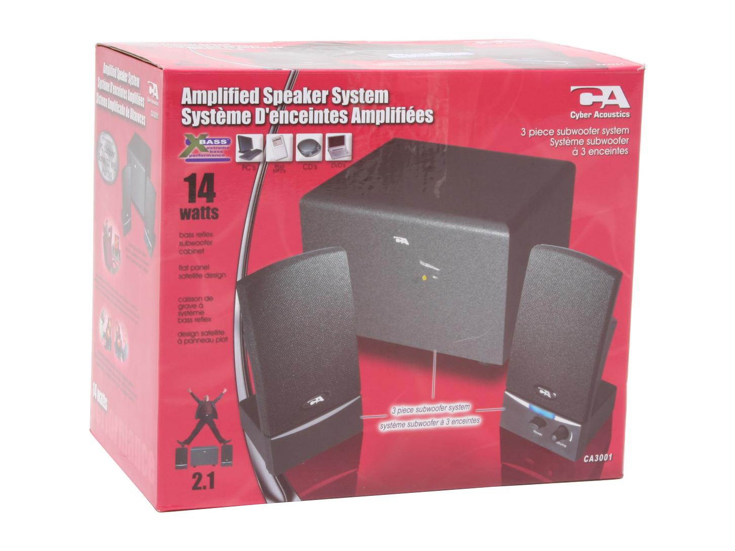 Cyber Acoustics CA3001WB 2.1 Speakers