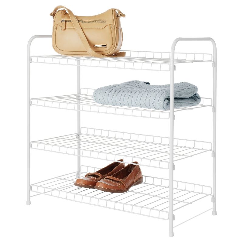 Whitmor 4-Tier Closet Shelves White