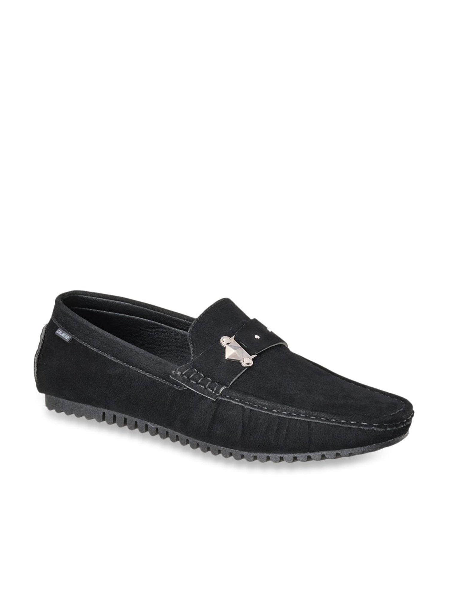 Duke Men's Black Casual Loafers