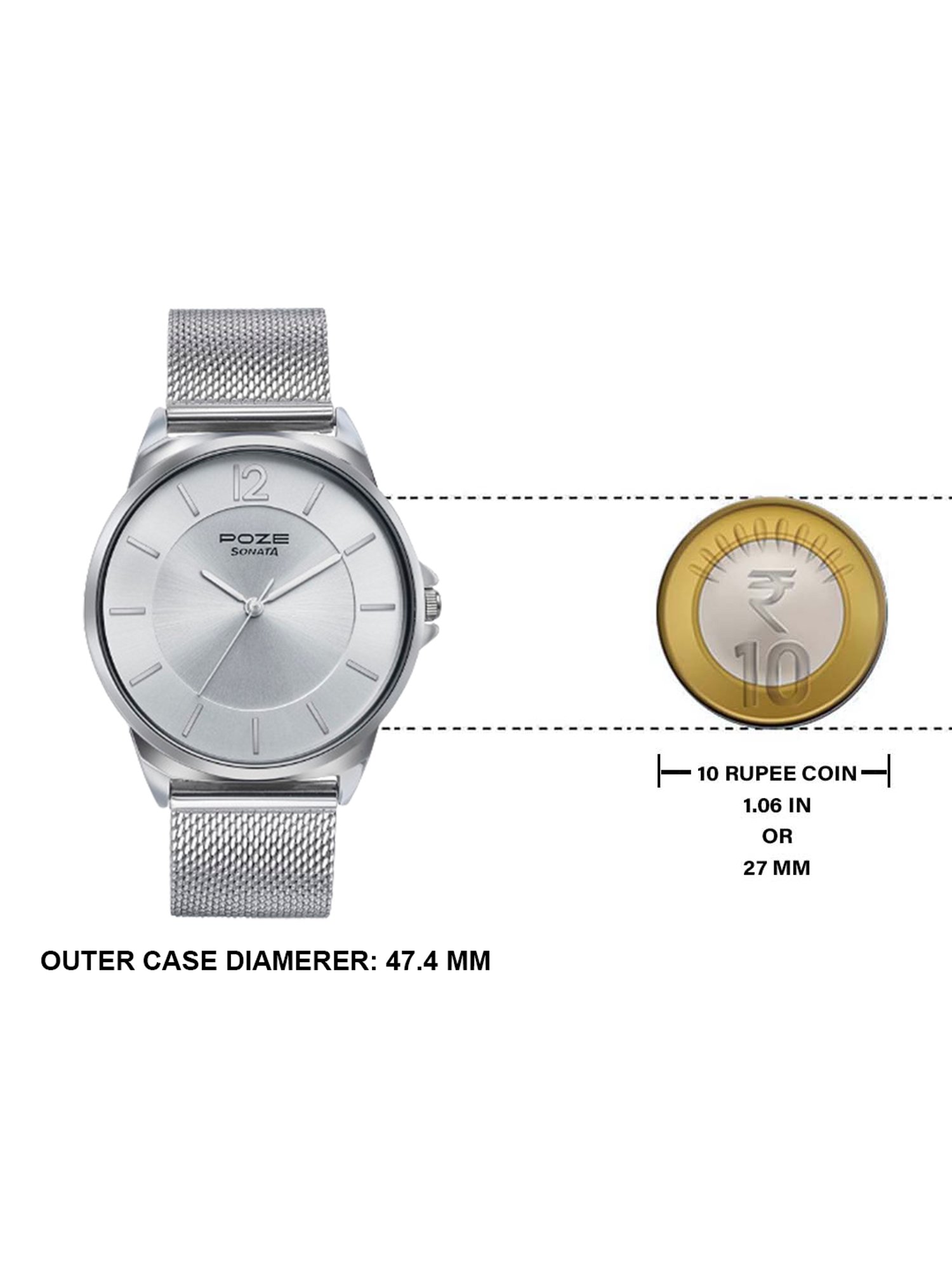 Sonata Poze SP70042SM01 Sonata Poze 3.0 Analog Watch For Men