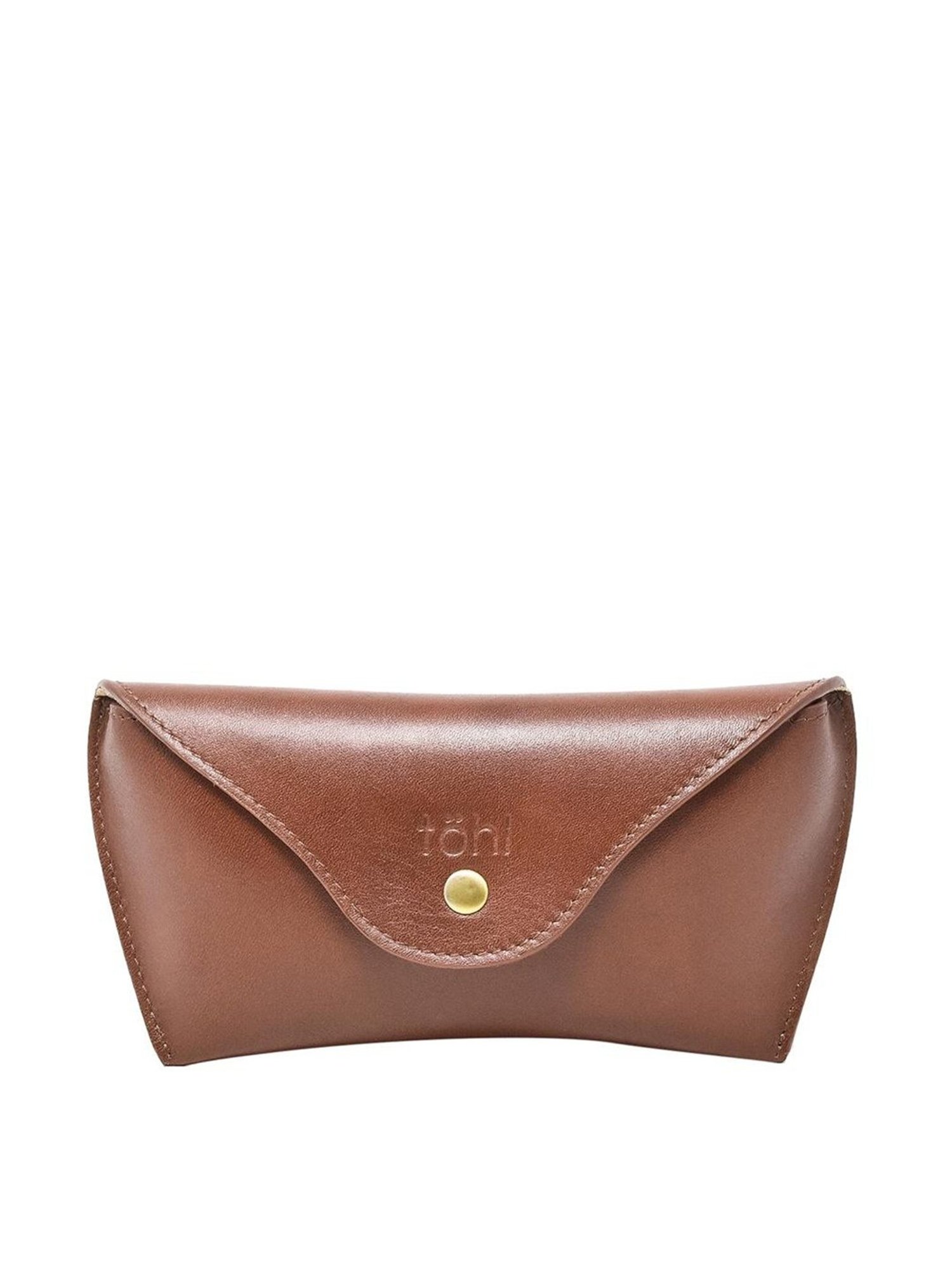 Tohl Verao Tan Leather Solid Keychain & Eyewear Case Set