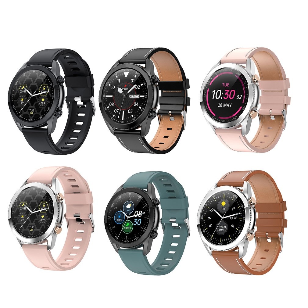 I12 1.3 Inch Color Full Touch Screen Smart Watch Men Women Waterproof Heart Rate With Phone Call Music Sports Tracker,1.3 inch,pink