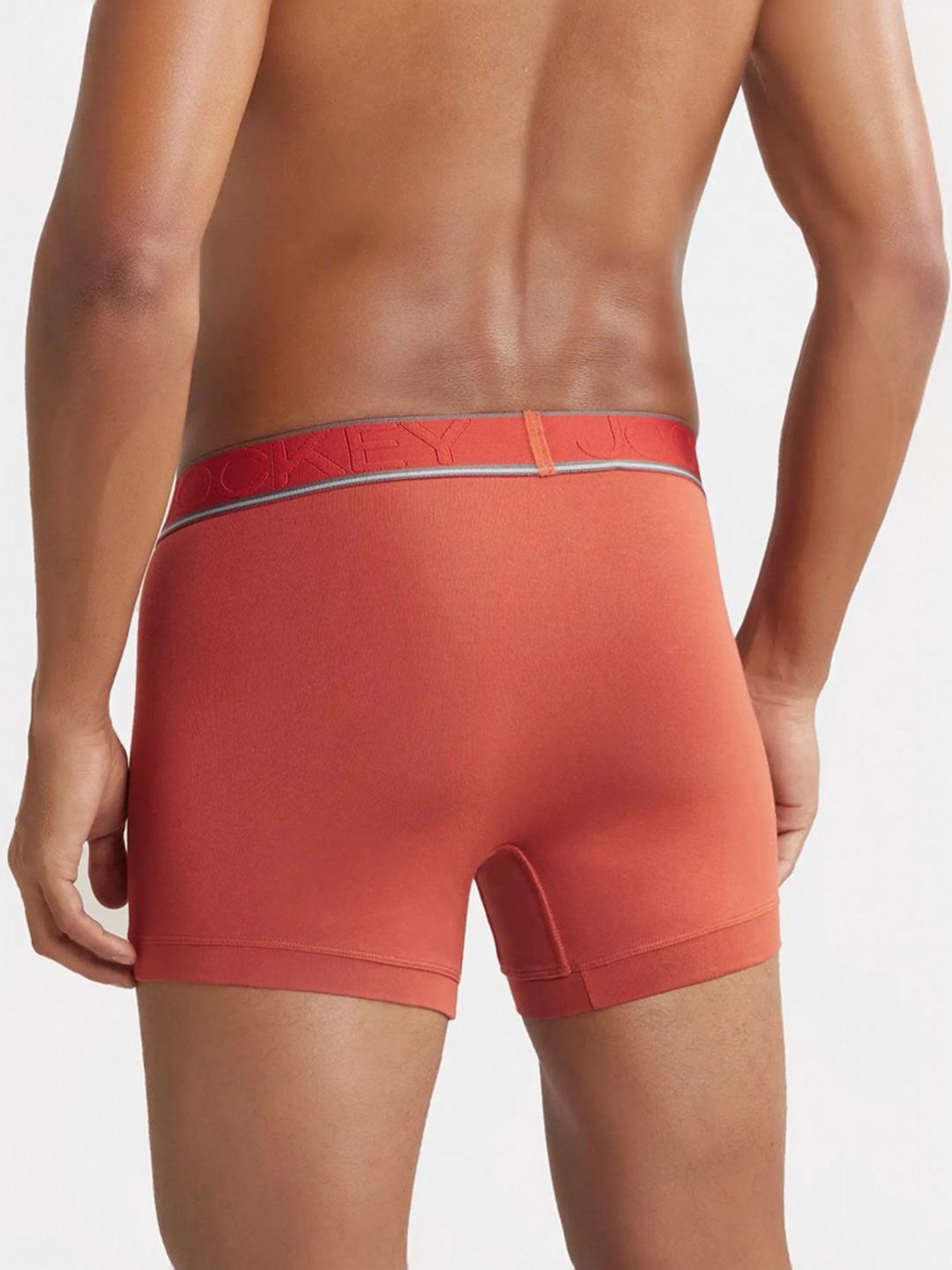 Jockey HG16 Red Tencel Micro Modal Cotton Elastane Trunks with Natural Stay Fresh Properties