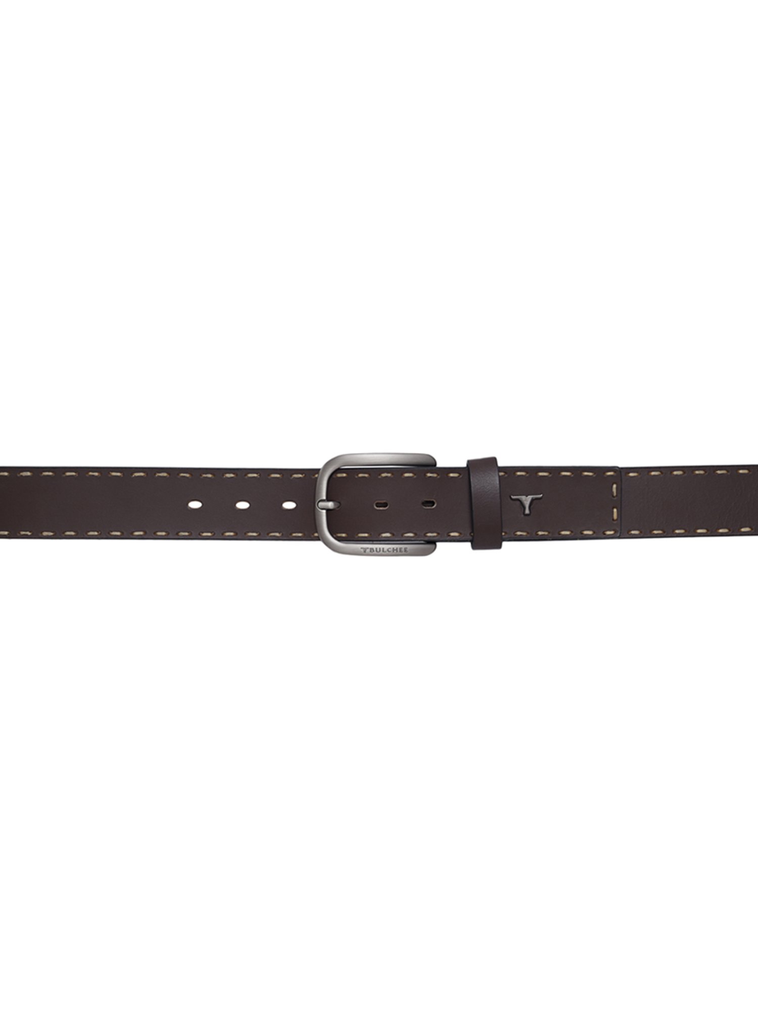 BULCHEE Brown Leather Casual Belt for Men