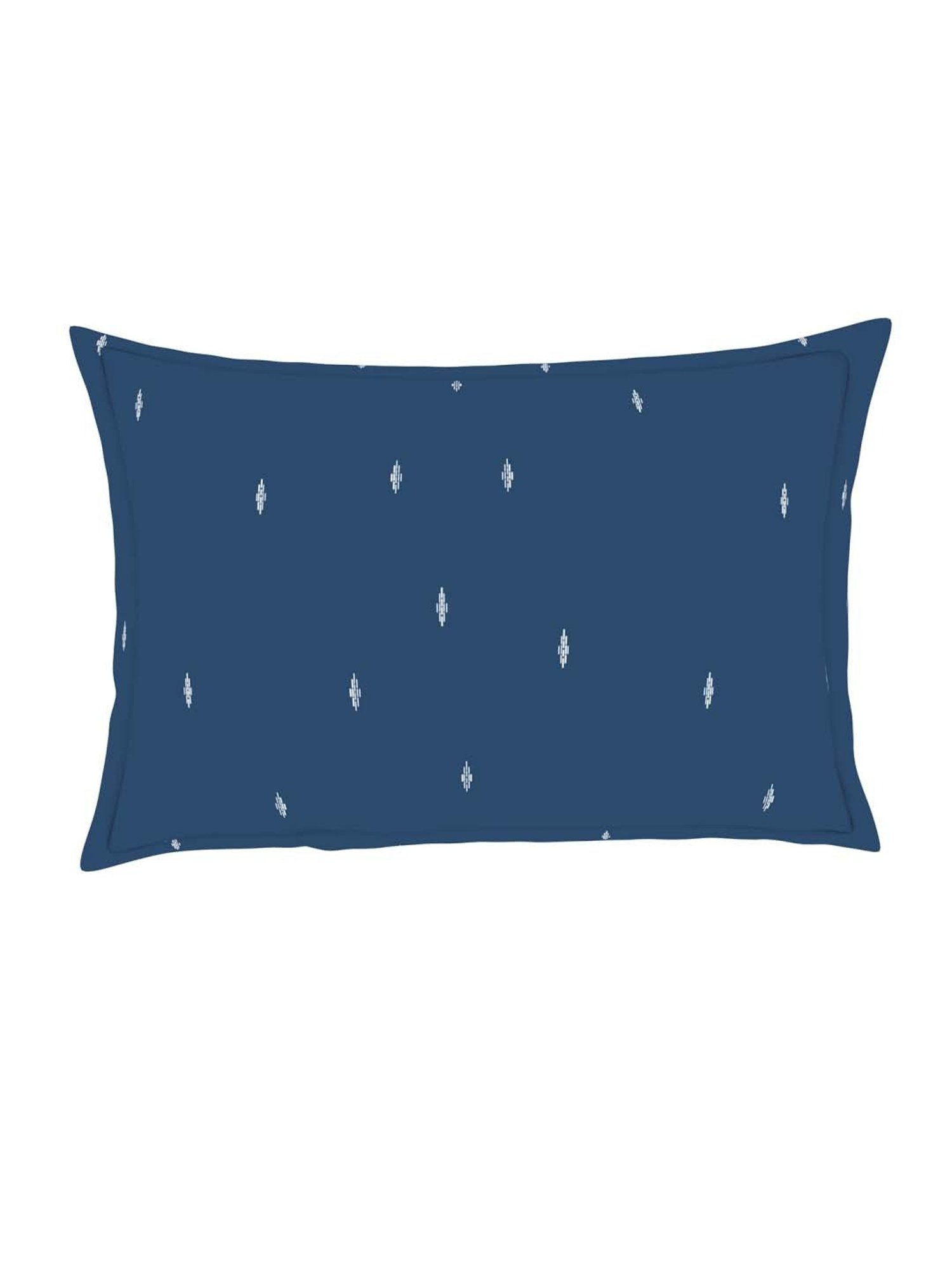 Welspun Blue Sapphire Cotton  Double Size Bedsheet With Pillow Covers