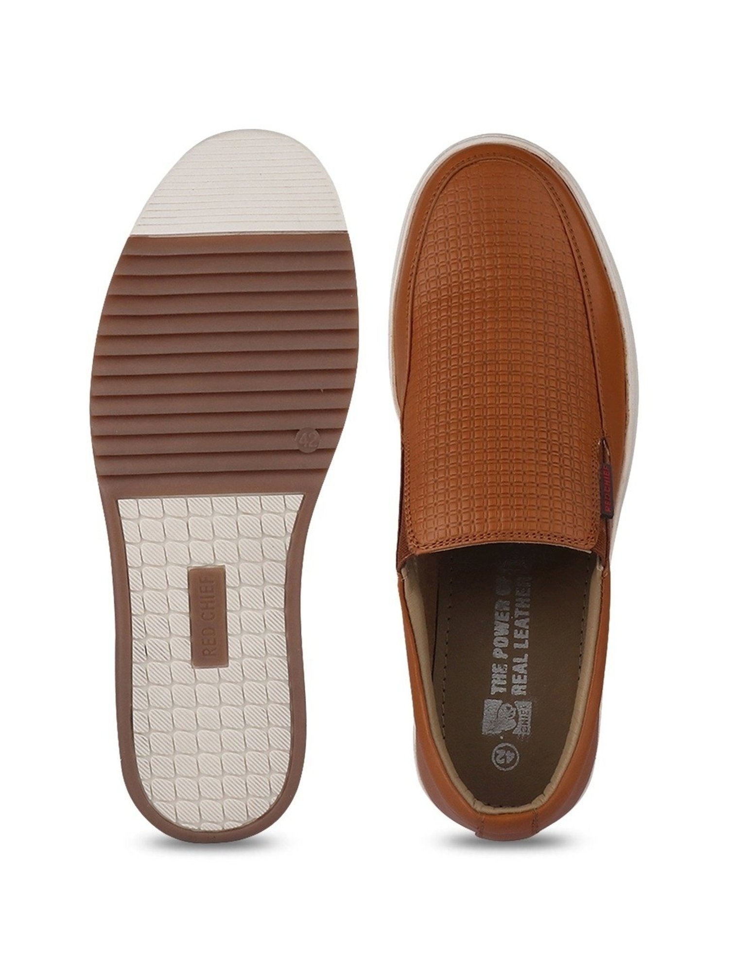 Red Chief Men's Tan Casual Loafers