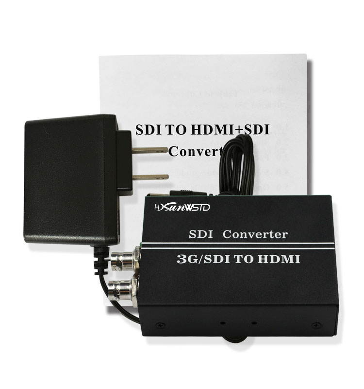 SDI To HDMI Converter HD/3G/SD-SDI To HDMI Adapter Support 1080P For HD Monitor SDI to HDMI converter with SDI loop