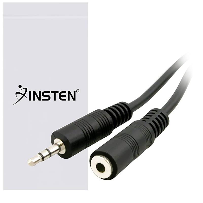 12 Feet Professional Quality Nickel Plated 35 mm MaleFemale Stereo Audio Extension Cable