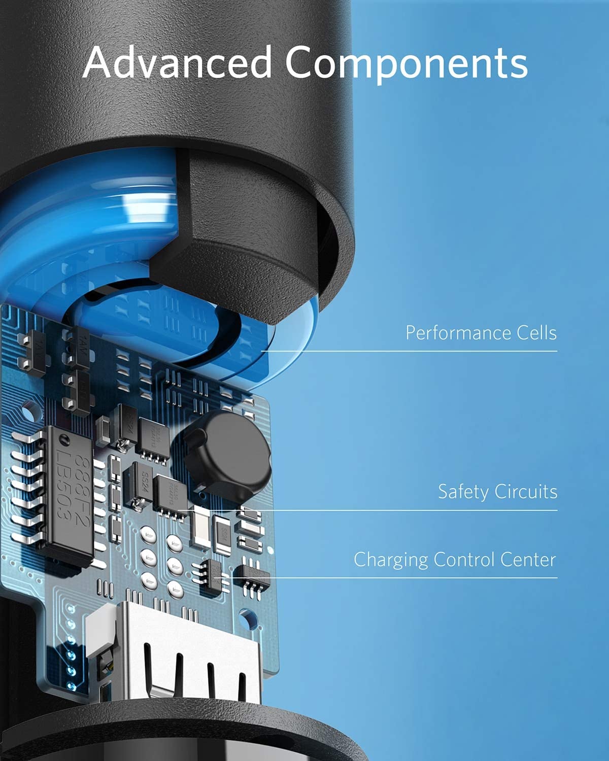 Anker PowerCore 5000 Portable Charger, Ultra-Compact External Battery with Fast-Charging Technology, Power Bank for iPhone, iPad, Samsung Galaxy and more