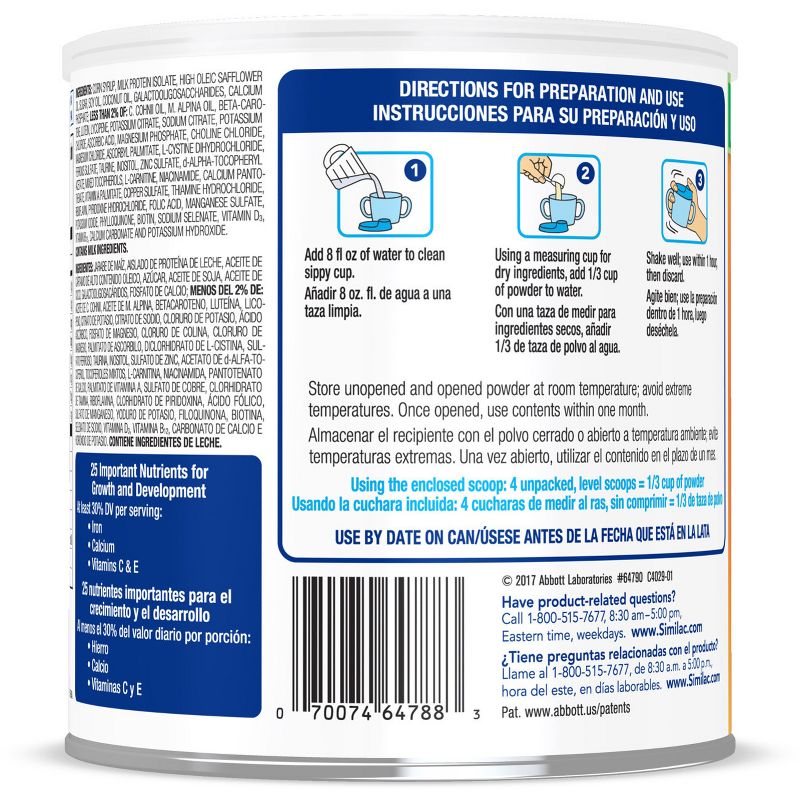 Go & Grow Sensitive by Similac Toddler Drink Non-GMO Formula Powder - 23.3oz