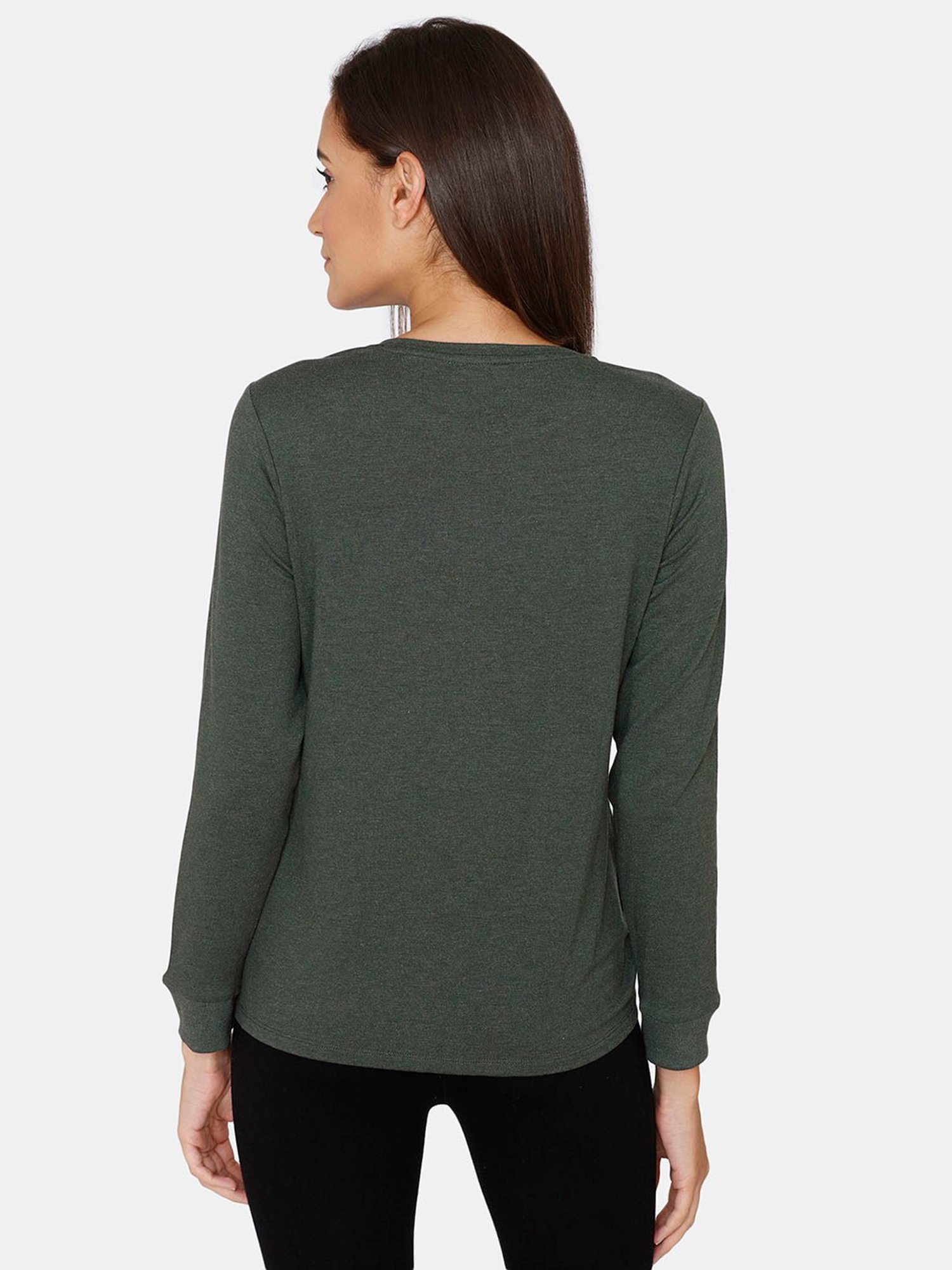 Zivame Green Graphic Print Top