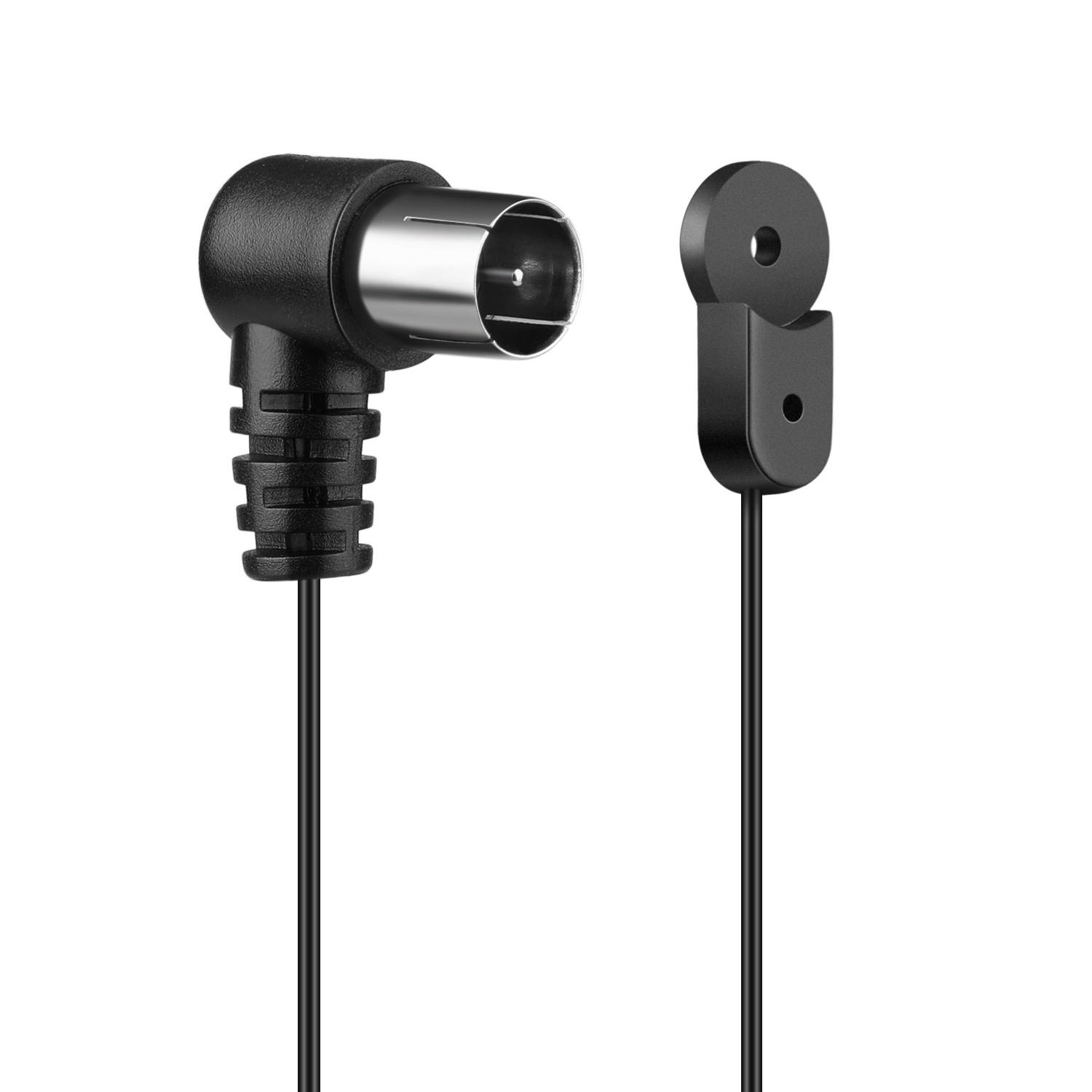 FM Indoor Antenna 75 Ohm for Radio Stereo Receiver (5 Ft) Coax Coaxial F Type Male Plug Wire Cable Cord Adapter Connector UNBAL for Yamaha JVC Sony BOSE Panasonic Home Audio Sound System