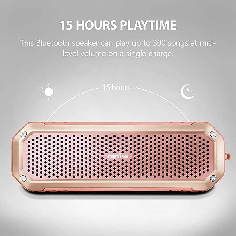 Bluetooth Speakers with Lights Loud Dual Driver Wireless Bluetooth Speaker with HD Audio and Enhanced Bass Wireless Stereo Built in Mic Aux Input LongLasting Battery Life Pink Pink