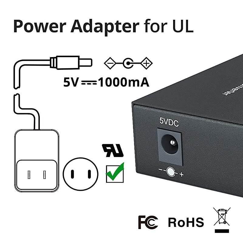 Media Converterkit 4 SFP Slot with a SFP Module SMF 1550nm 80km