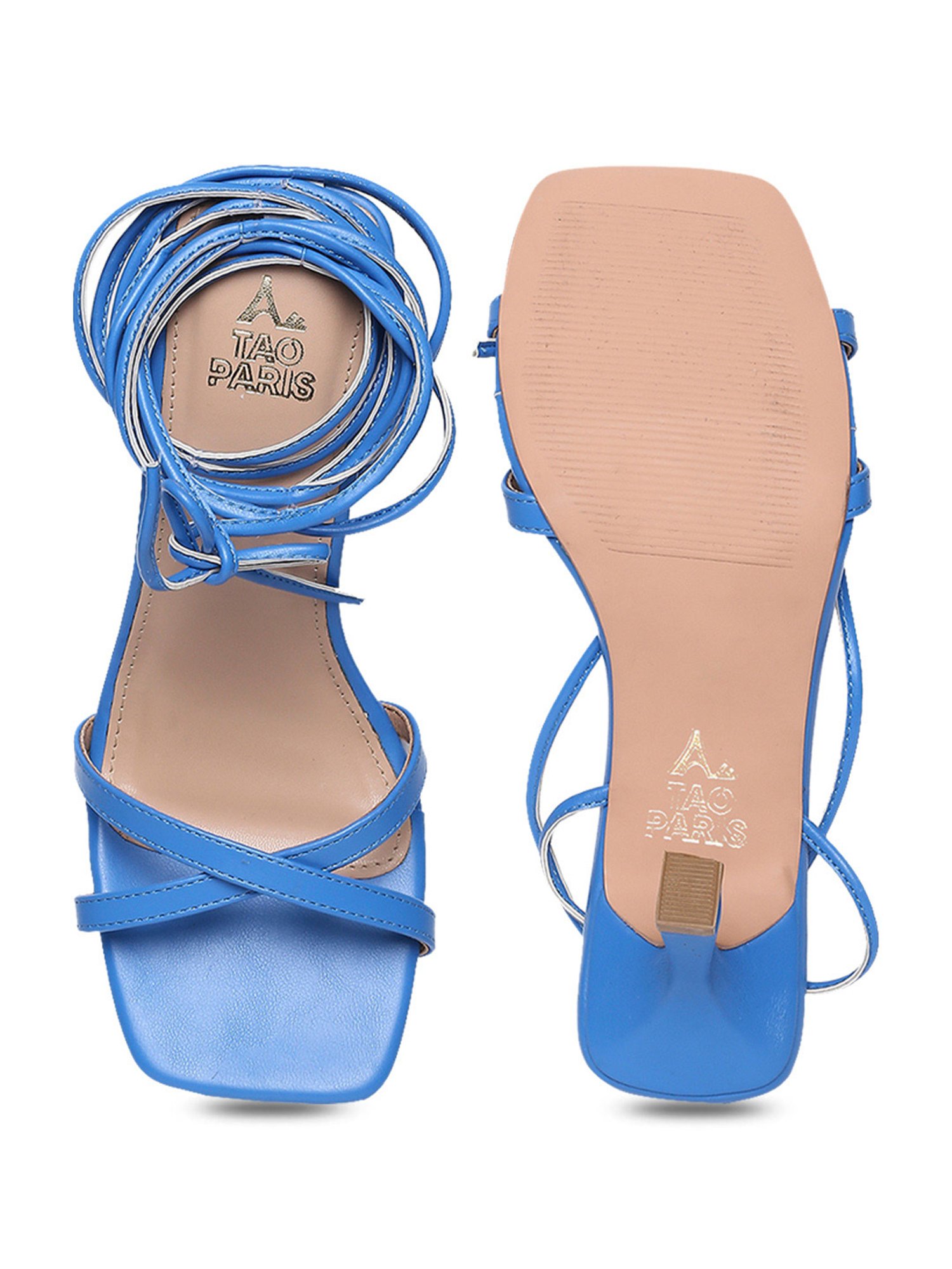 Tao Paris Women's TESSA Blue Gladiator Stilettos