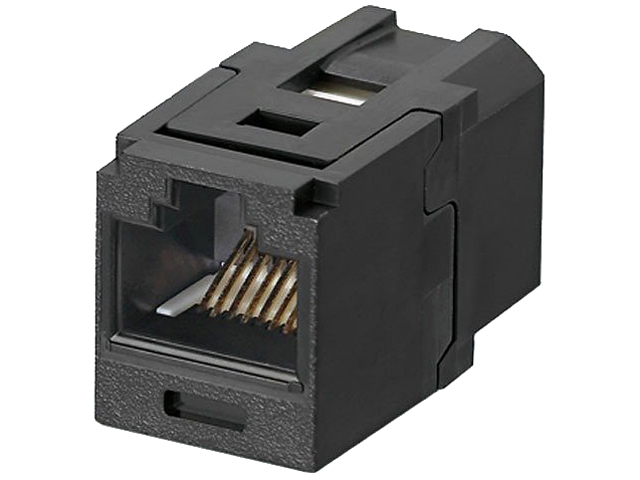 Panduit CC5E88BL Mini-Com Coupler Module - Modular Insert (Coupling) - Black - 1 Port