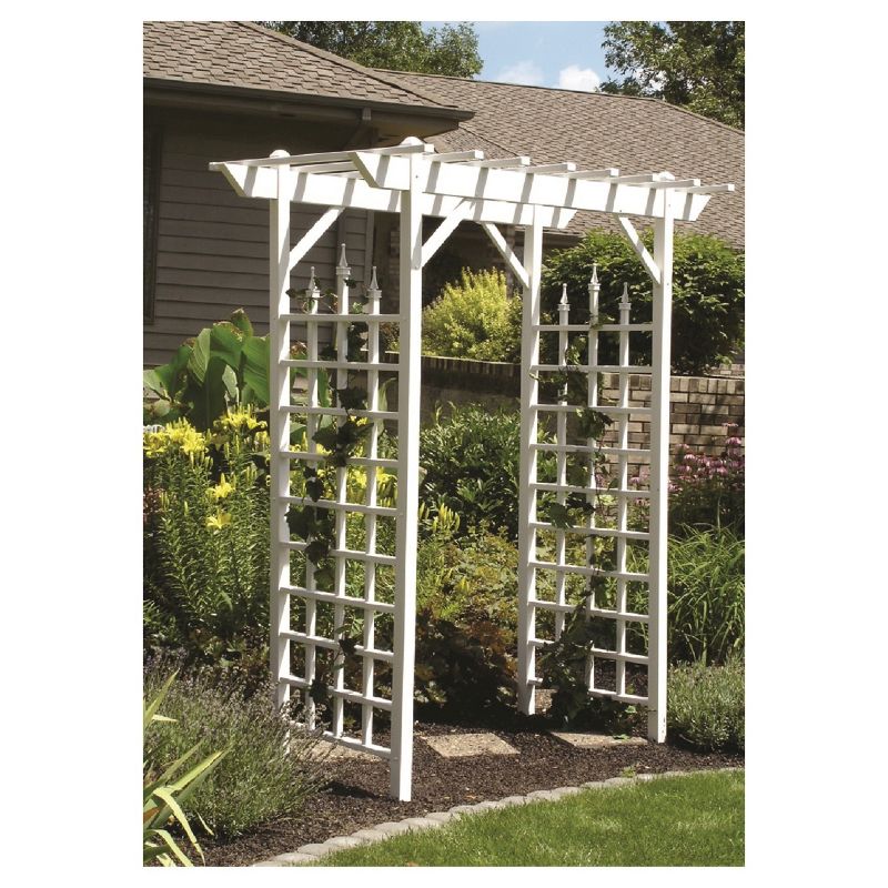 Camelot 41" Vinyl Arbor - White - Dura-Trel