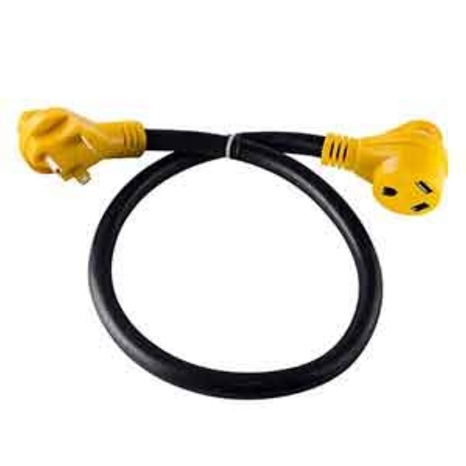 superior electric rva1526 15 ft. 30 amp nema tt-30r rv 10awg extension cord plug nema tt-30p w/handle