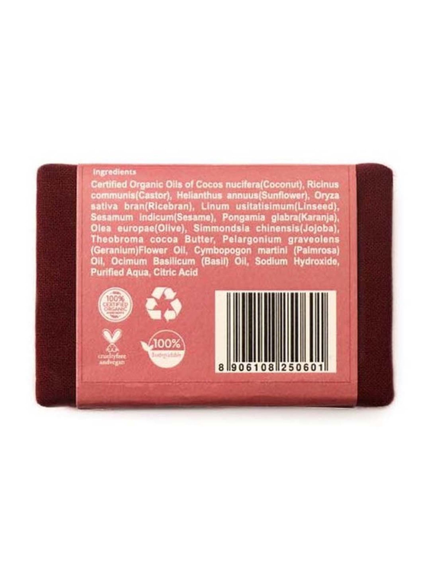 Rustic Art Geranium Soap - 100 gm