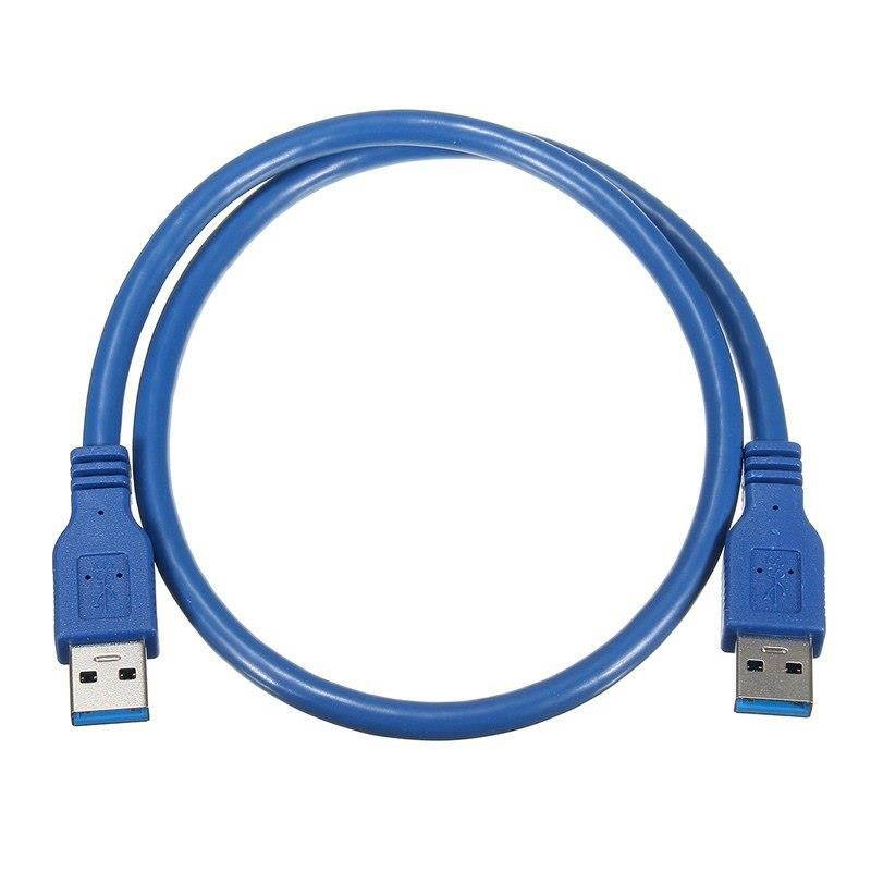High Speed Blue USB 3.0 A type Male to Male USB Extension Cable AM TO AM  4.8Gbps Support USB 2.0 0.3M 0.6M 1M 1.5M-5M