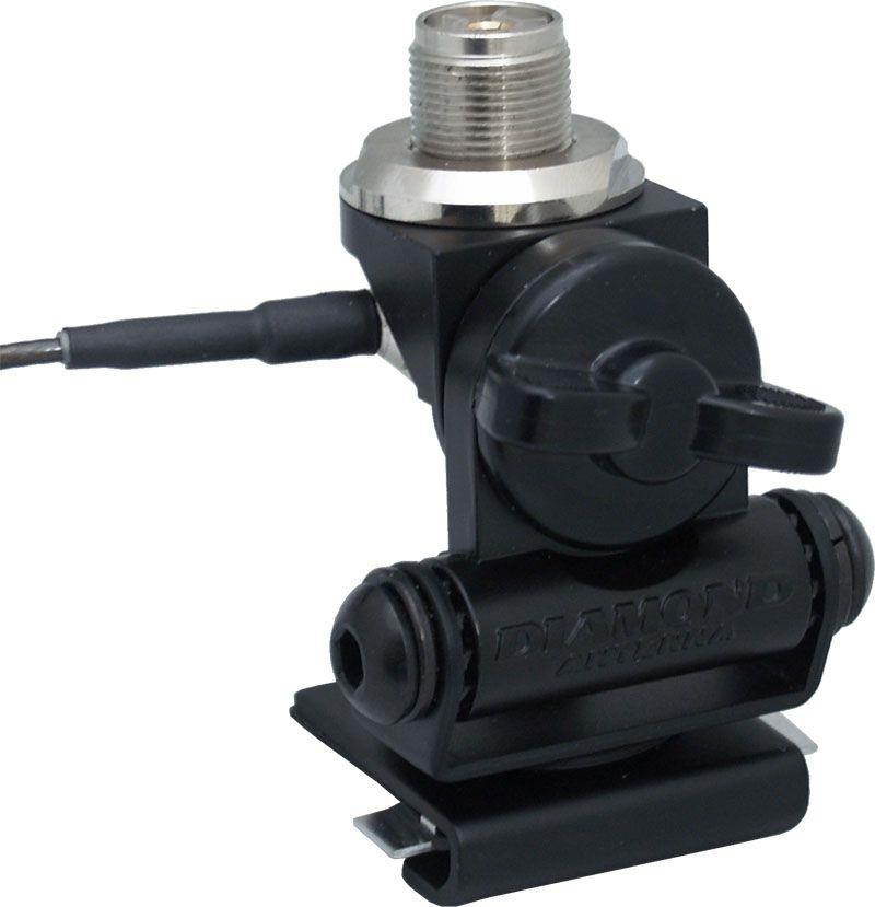 Diamond Antenna K412C Lip mount, 3-axis, UHF, 6.5ft coax, Medium-duty