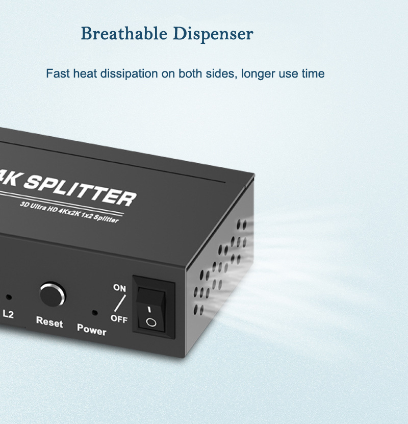 4K 1x2 HDMI Splitter Full HD 1080p HDMI Video Converter 1X2 Screen Split 1 In 2 Out Dual Display HDCP 3D for PS4 DVD PC To TV