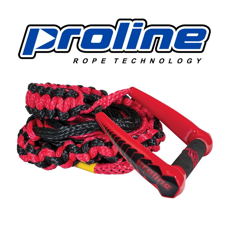 CWB Connelly Proline LG Wakesurf Rope with 13 Inch Floating Handle and 75 Foot Sturdy Poly E Mainline with 3 Foot Removable Sections, White