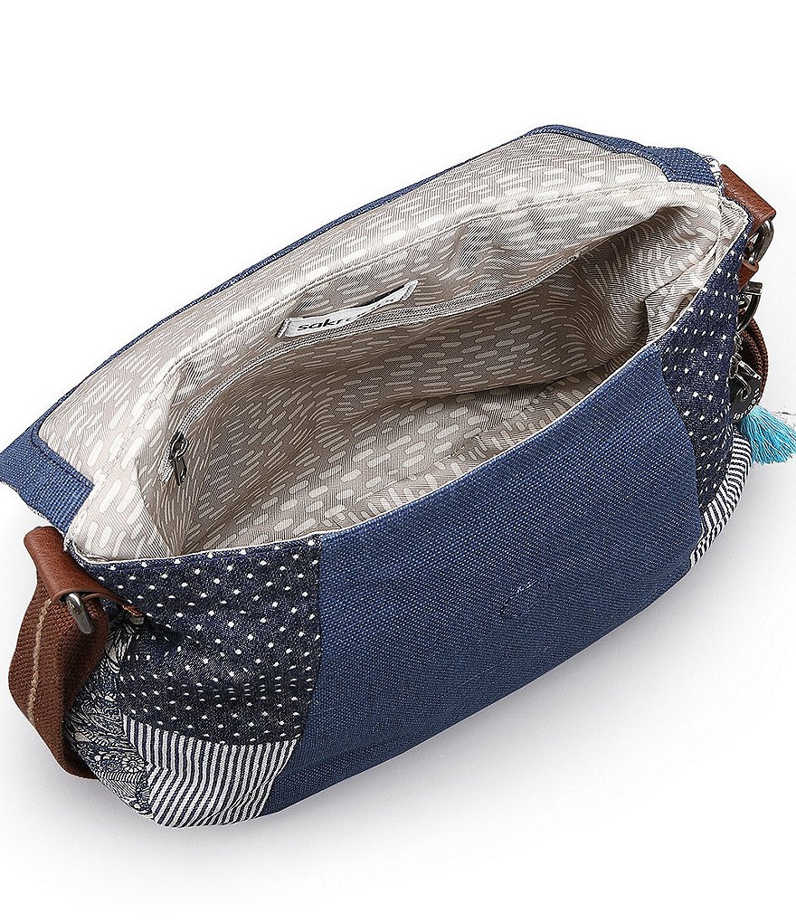 Sakroots Foldover Colorblock Crossbody Bag