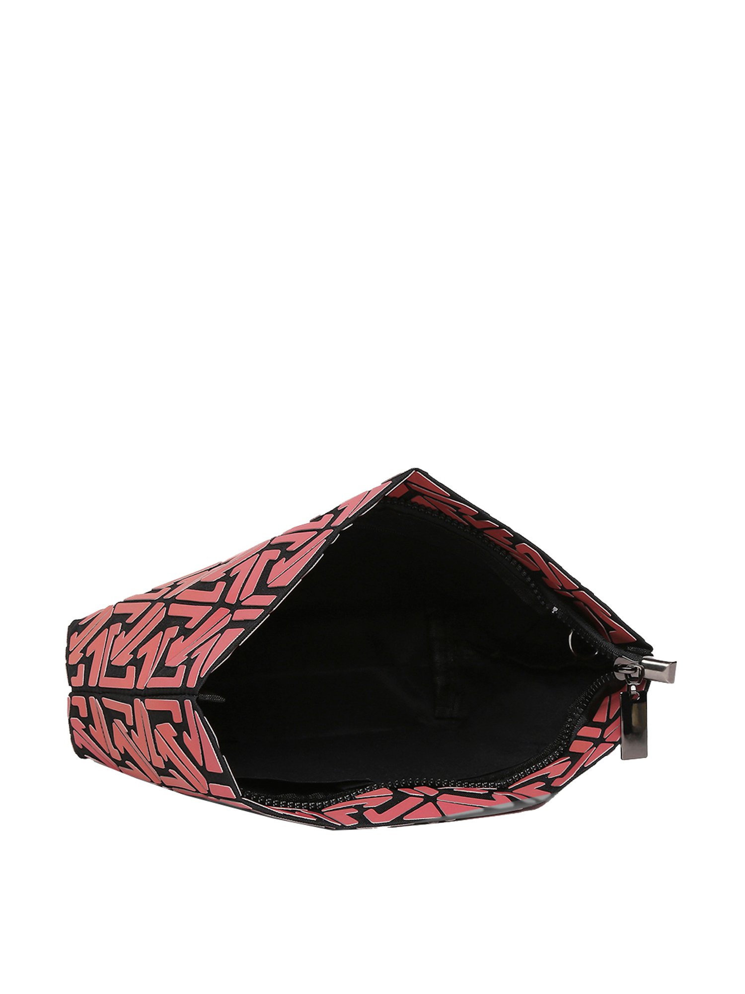 Baomi Peach Textured Medium Sling Handbag