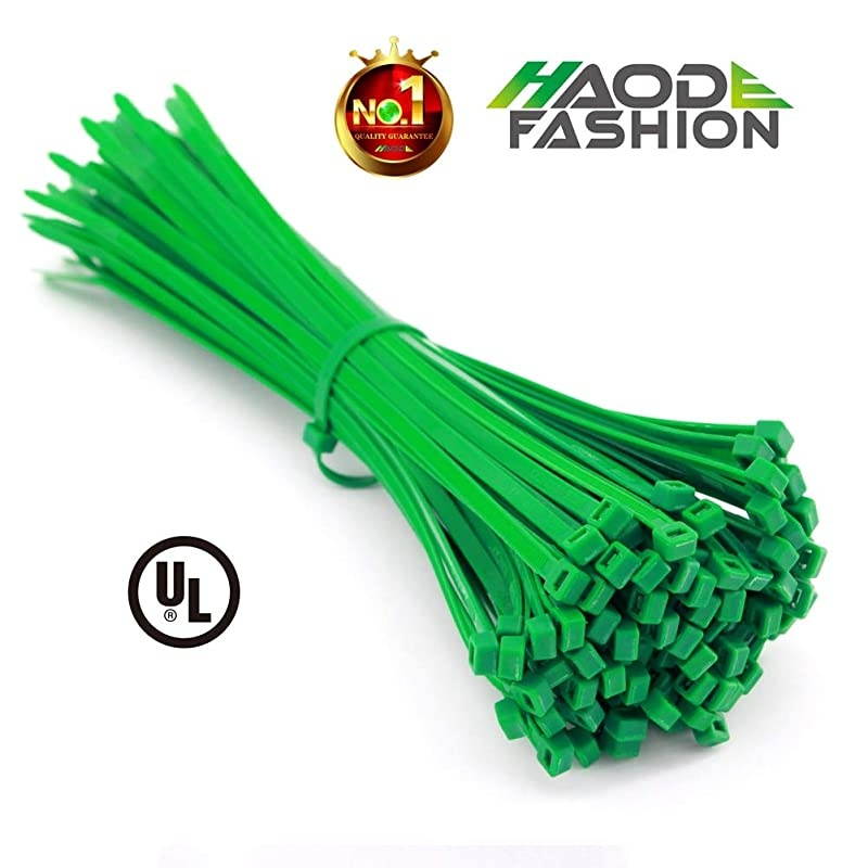 Strong 10 Inch 120 Strips Dark Green Cable Zip Ties Upgrade Heavy Duty 50 LBS Fastening Artificial Greenery Plant Electric Cord Management Wire Zip Ties Garden Plant Ties UV Resistant Outdo