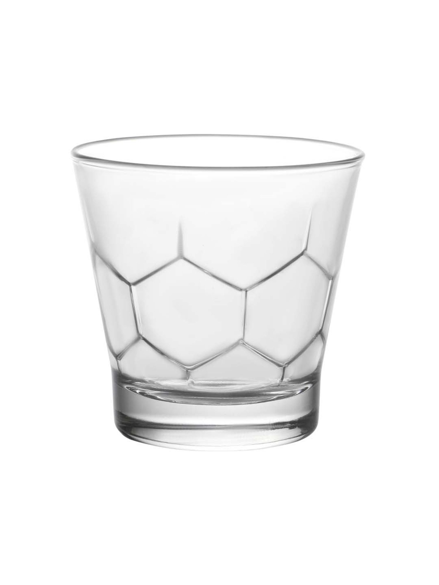 Duralex 'Hexagone' Transparent Glass 24.5 cm Tumbler (0.21 L) - Set of 6