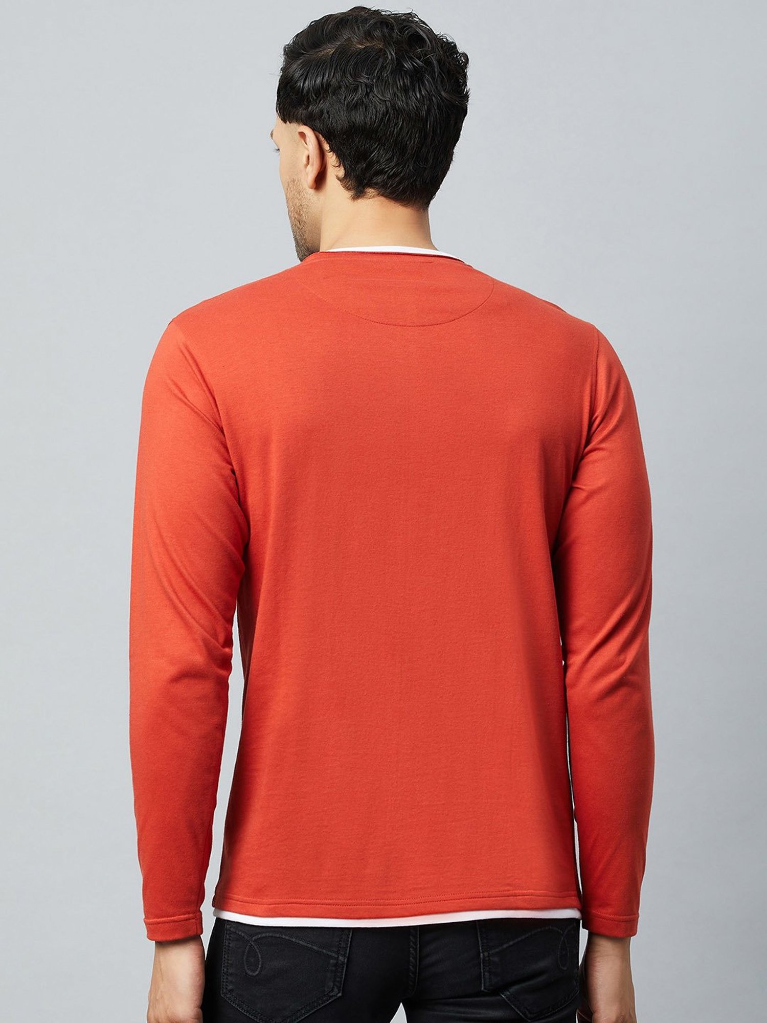 Club York Rust Regular Fit Crew T-Shirt