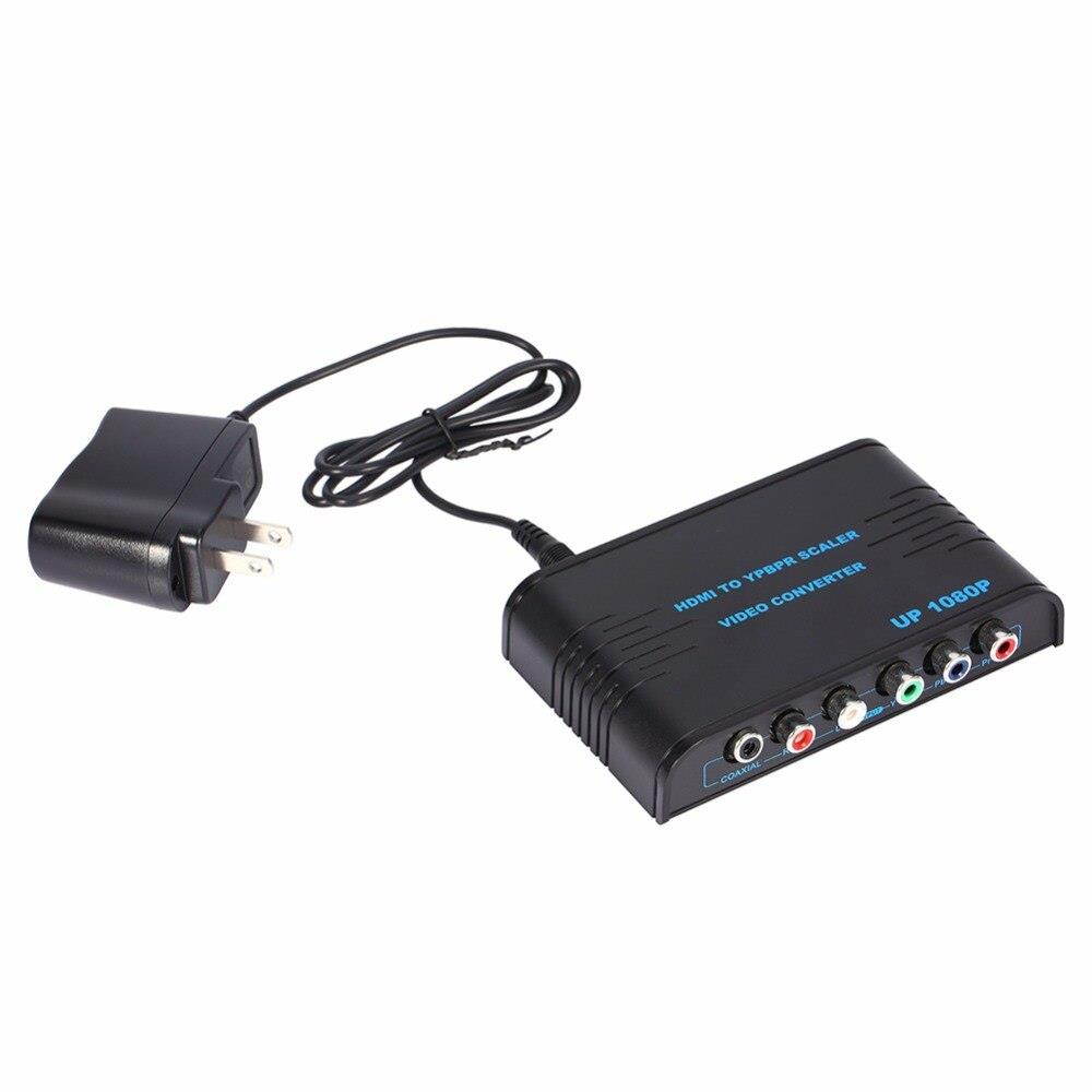 Newest 1080P HD Clear Male to Female HDMI To RCA Component YPbPr video and R/L audio Adapter Converter