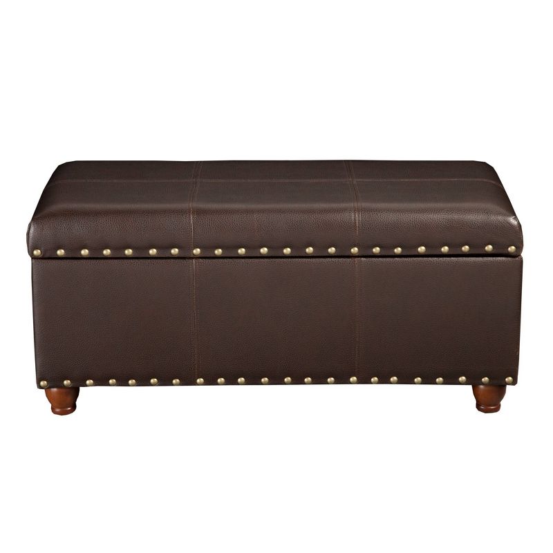 Storage Cocktail Bench Brown - HomePop
