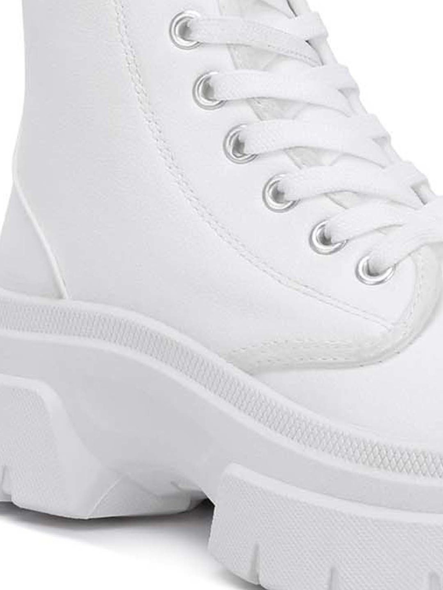London Rag Women's White Derby Boots