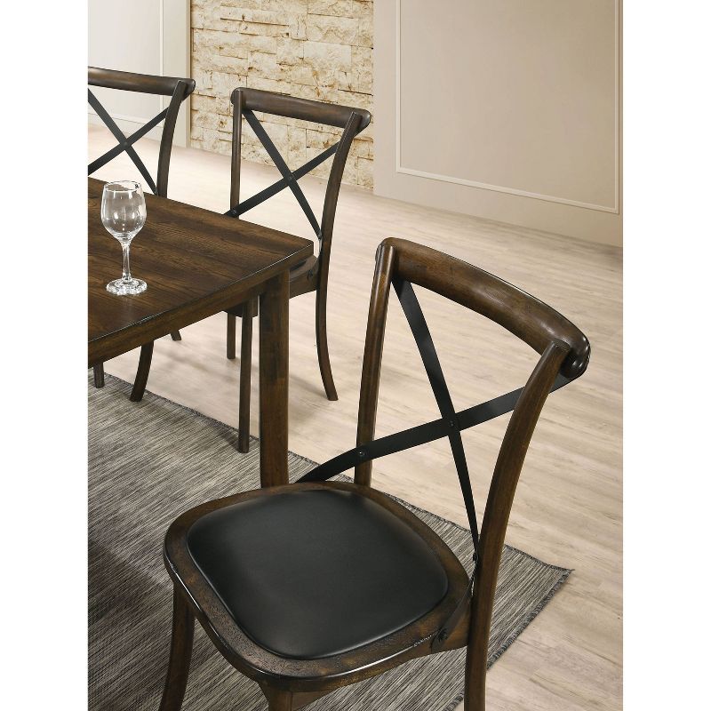 5pc Somers Dining Set Oak - HOMES: Inside + Out