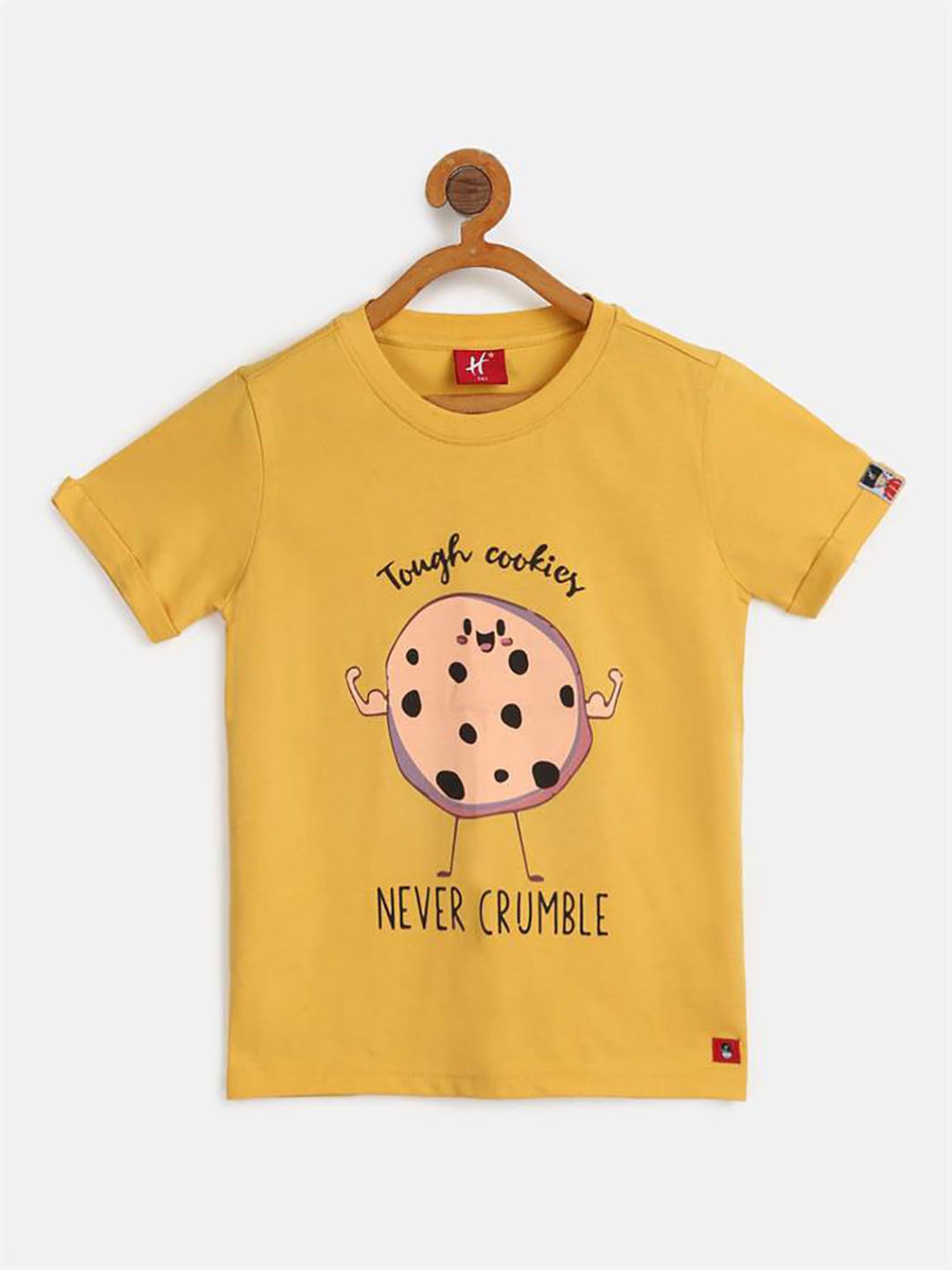 H by Hamleys Boys Mustard Printed T-Shirt