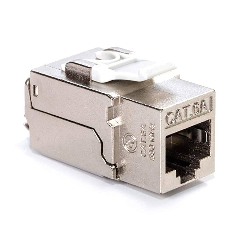 5Pack RJ45 Cat6A STP Shielded Keystone Jack
