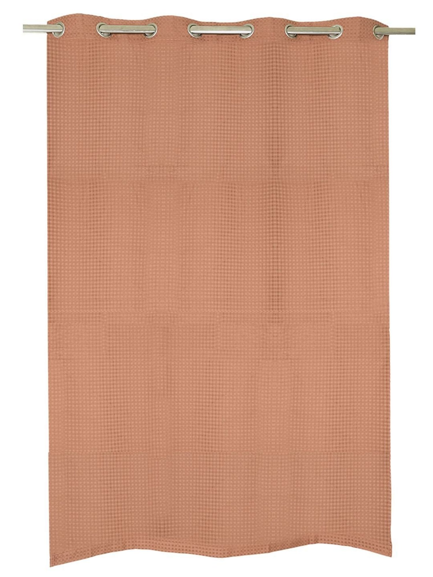 Saral Home Beige Cotton Yarn Eyelet Long Door 9ft Curtains Set of - 2